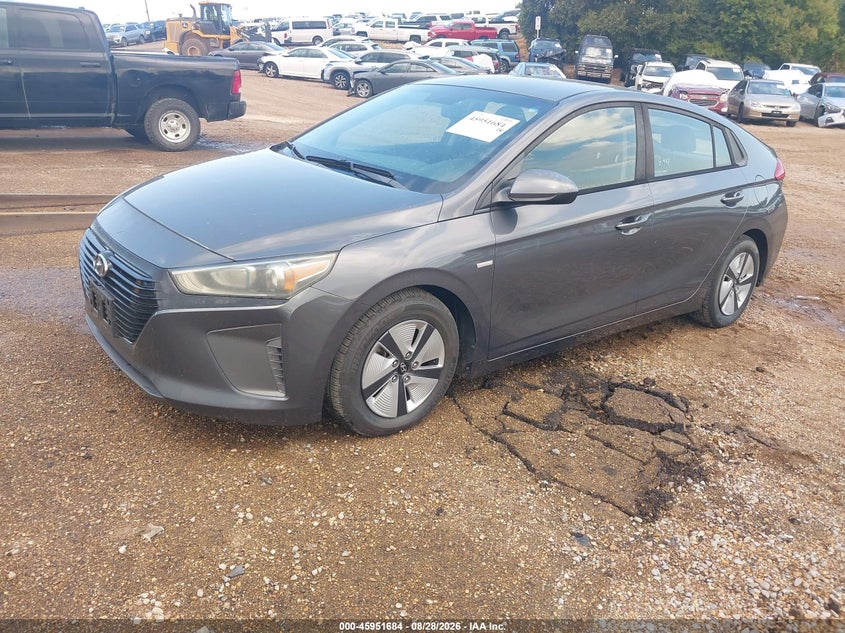 Vin: kmhc65lc0ju077150, lot: 46450898, hyundai ioniq hybrid blue 20182
