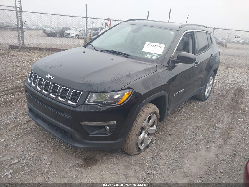 2021 Jeep Compass, Right Side, IAAI, VIN 3C4NJDBB0MT529899 — photo 2