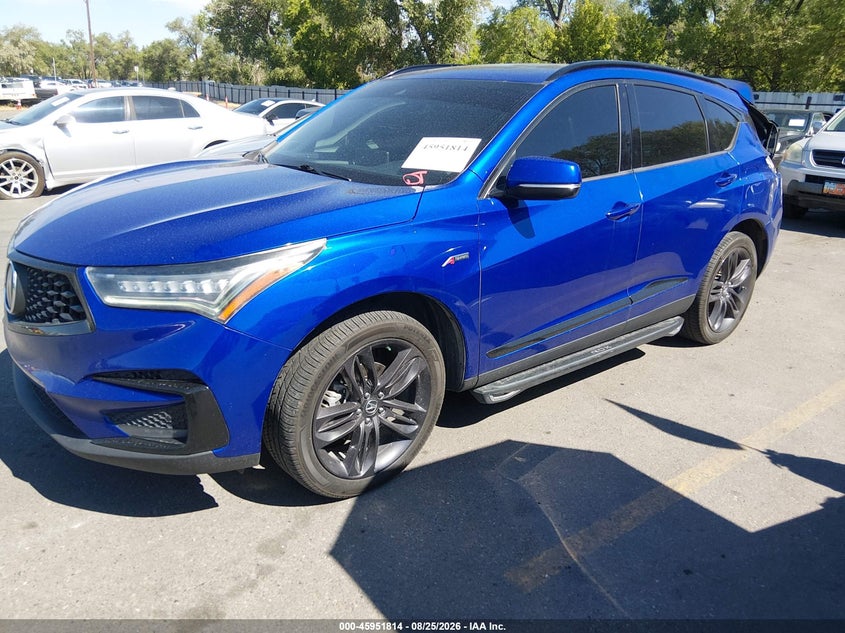 2020 Acura Rdx A-Spec Package, Rear, IAAI, VIN 5J8TC2H6XLL028871 — photo 2