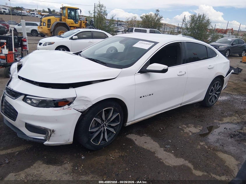 2018 Chevrolet Malibu, Удар спереду, IAAI, VIN 1G1ZD5ST0JF279246 — фото 2