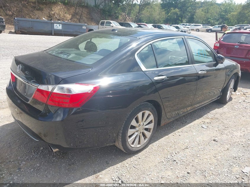 Vin: 1hgcr2f8xea015667, lot: 46451105, honda accord ex-l 20144