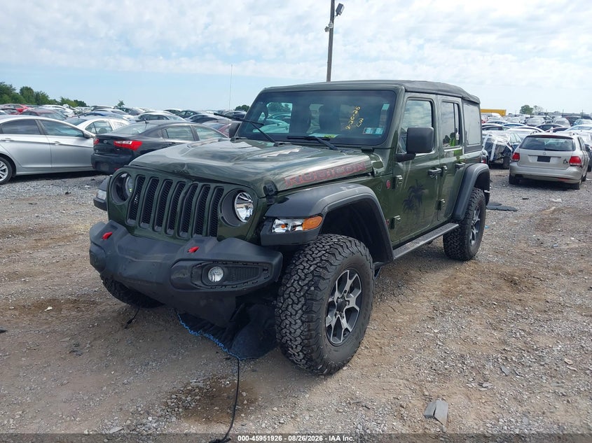 Vin: 1c4hjxfn2mw632352, lot: 46451140, jeep wrangler unlimited rubicon 4x4 20212