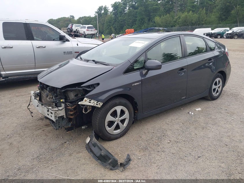 2014 Toyota Prius, Удар спереди, IAAI, VIN JTDKN3DU0E0390002 — фото 2