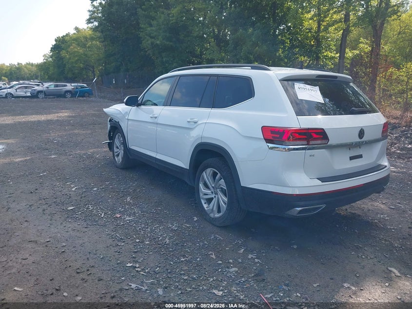 2021 VOLKSWAGEN ATLAS SPORT UTILITY VEHICLE 2.0L I-4 DI, DOHC, VVT, TURBO, 235HP