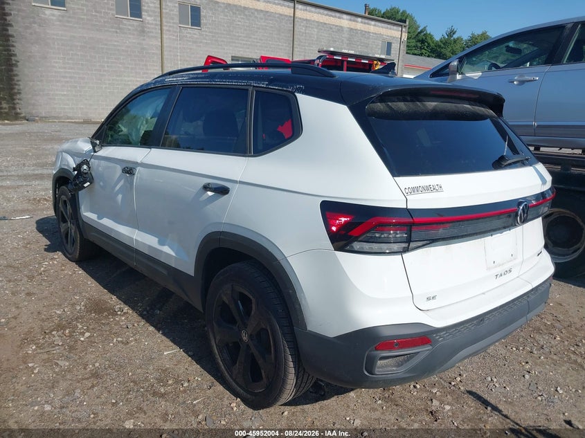 VOLKSWAGEN TAOS 2025 VIN 3VV2C7B28SM066577