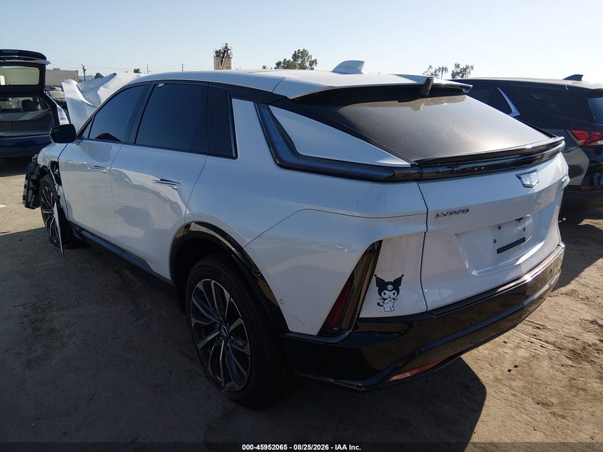 Vin: 1gykpurl3sz312976, lot: 46451279, cadillac lyriq sport 1 rwd 20253