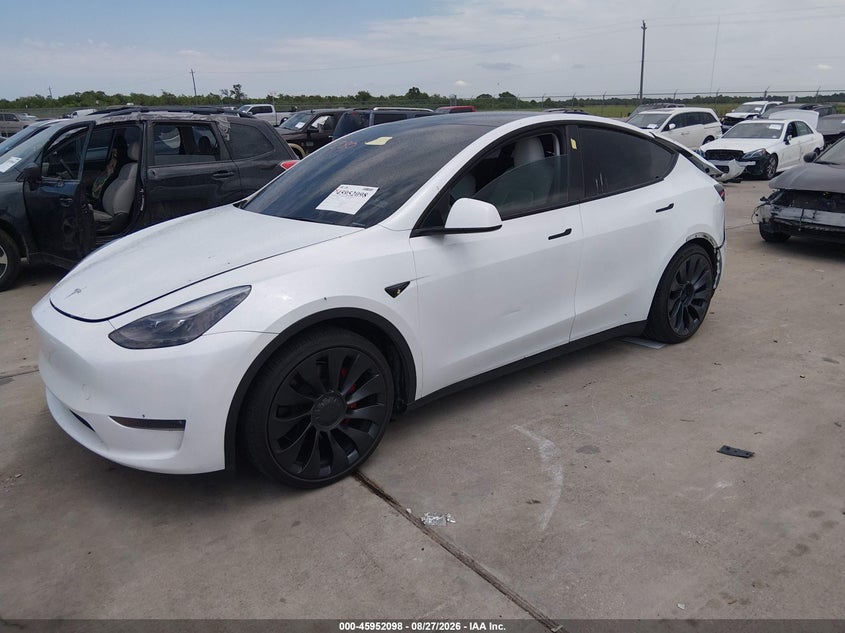Vin: 7saygdef1ra269349, lot: 46451312, tesla model y performance dual motor all-wheel drive 20242