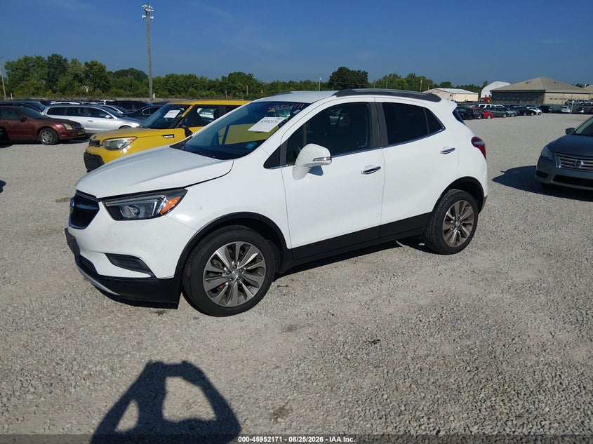 Vin: kl4cjasb5hb015571, lot: 46451385, buick encore preferred 20172