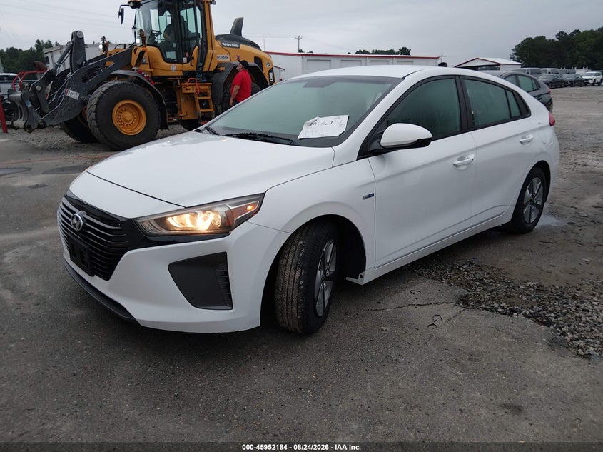 Vin: kmhc65lc1ju100435, lot: 46451398, hyundai ioniq hybrid blue 20182