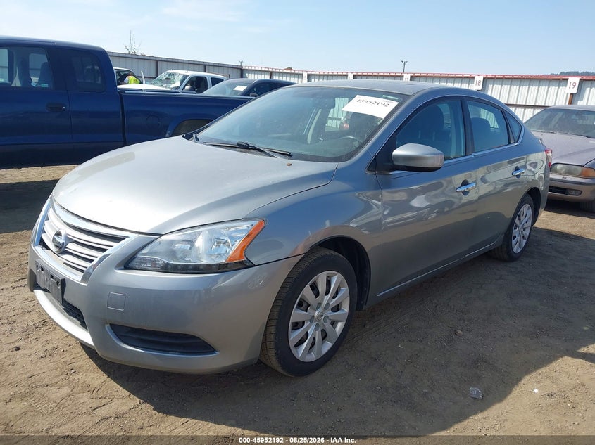 2013 Nissan Sentra, Звичайний знос, IAAI, VIN 3N1AB7APXDL665244 — фото 2