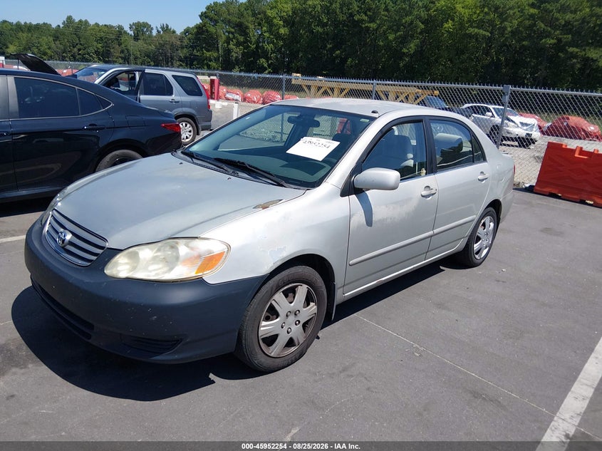 2003 Toyota Corolla, Удар сзади, IAAI, VIN 2T1BR38E73C013502 — фото 2