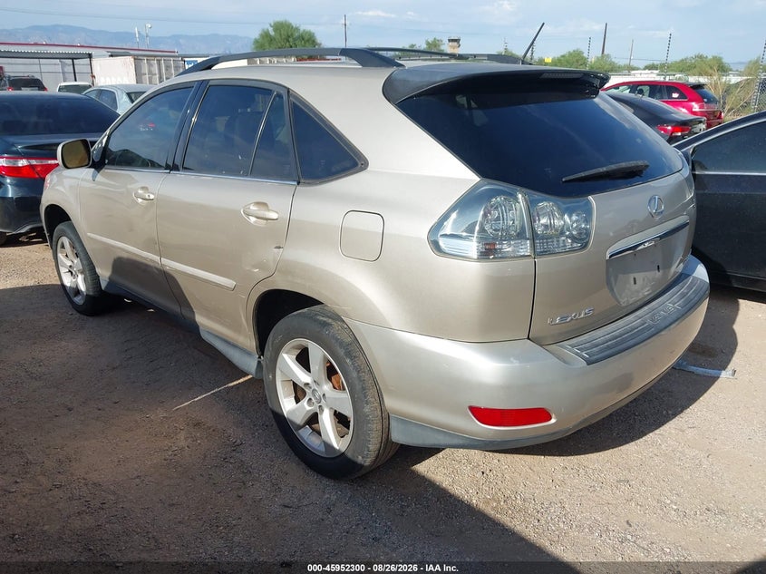 2004 LEXUS RX SPORT UTILITY VEHICLE 3.3L V-6 DOHC, VVT, REGULAR , 230HP