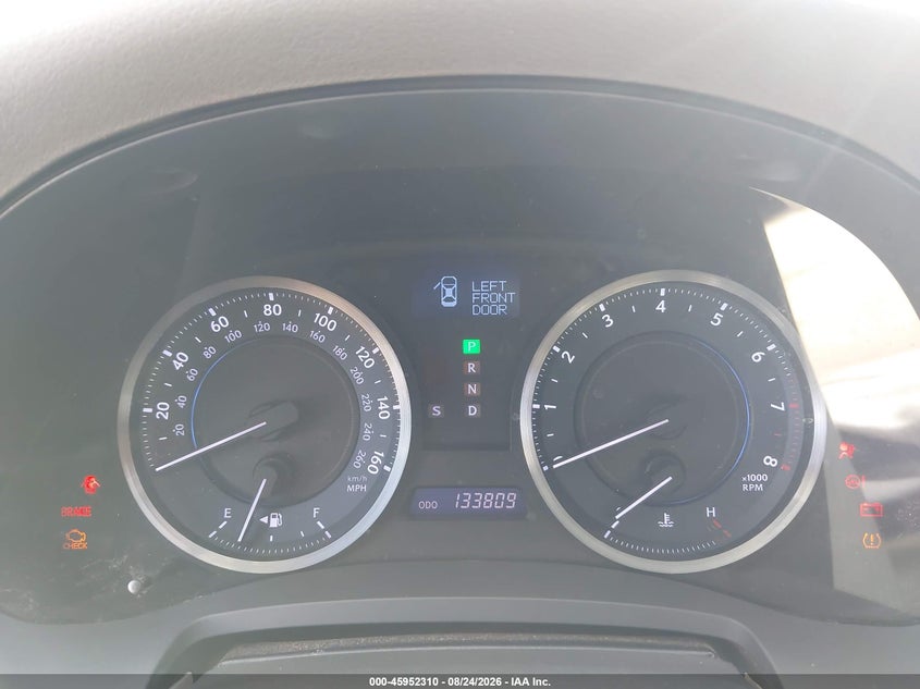 LEXUS IS 250 2012 VIN JTHBF5C26C5179071