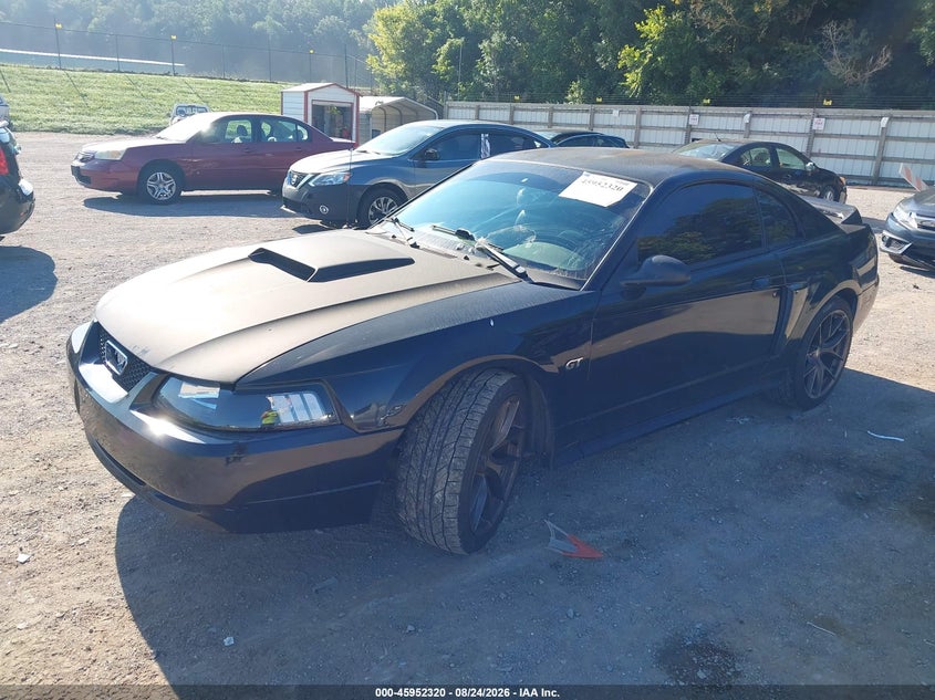 2002 Ford Mustang, Right Side, IAAI, VIN 1FAFP42X42F132840 — photo 2