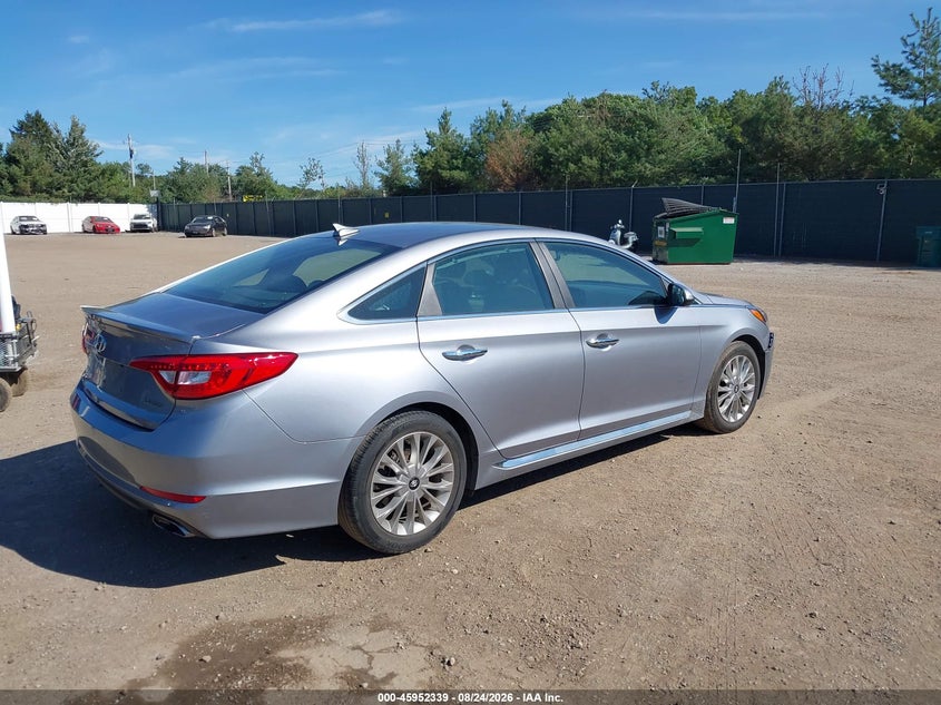 Vin: 5npe34af5fh030517, lot: 46451553, hyundai sonata limited 20154