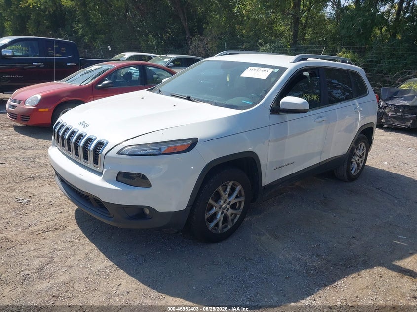 2014 Jeep Cherokee, Rear, IAAI, VIN 1C4PJLCB8EW231078 — photo 2