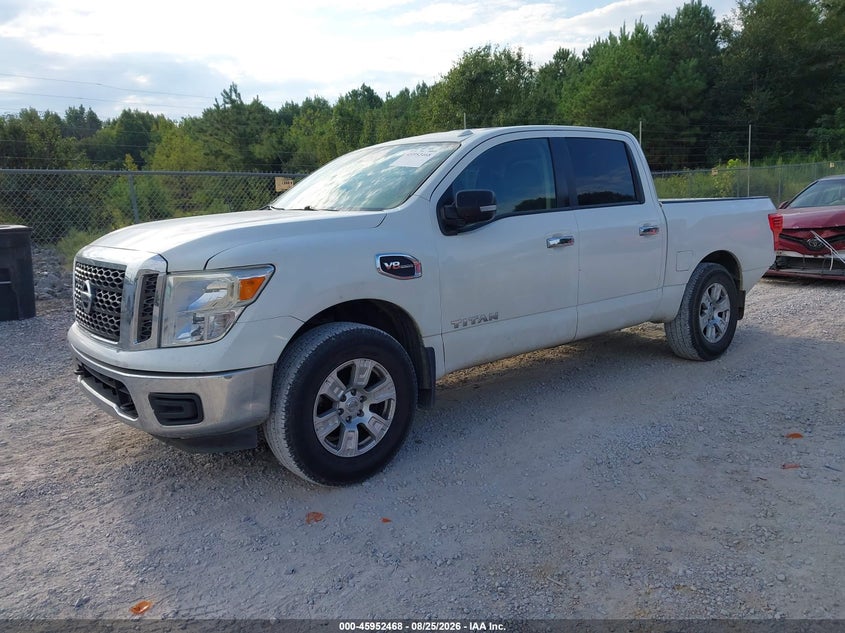 2017 Nissan Titan Sv, Правый зад, IAAI, VIN 1N6AA1EJXHN517763 — фото 2