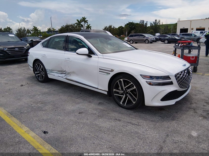 Vin: kmtgb4sc4su286536, lot: 46451709, genesis g80 2.5t advanced awd 20251