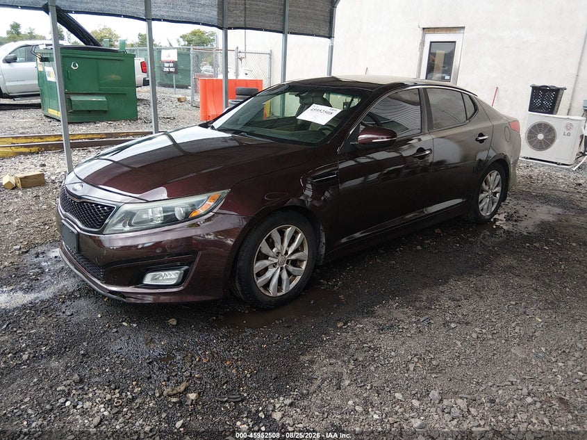 2015 Kia Optima, Правый бок, IAAI, VIN 5XXGN4A76FG386918 — фото 2