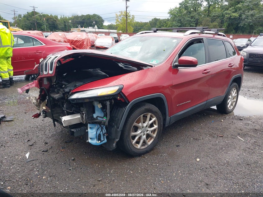 2014 Jeep Cherokee, Front End, IAAI, VIN 1C4PJLCSXEW116840 — photo 2