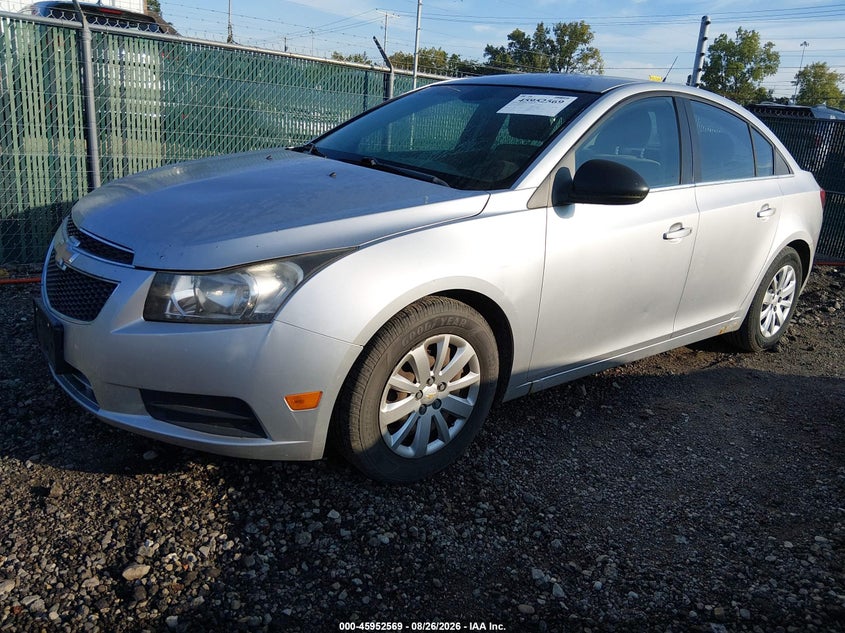 2011 Chevrolet Cruze, Правий зад, IAAI, VIN 1G1PC5SH9B7245386 — фото 2