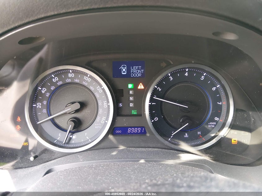LEXUS IS 250 2013 VIN JTHCF5C27D5063982