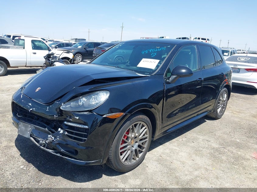 2014 Porsche Cayenne, Удар спереди, IAAI, VIN WP1AD2A25ELA74555 — фото 2