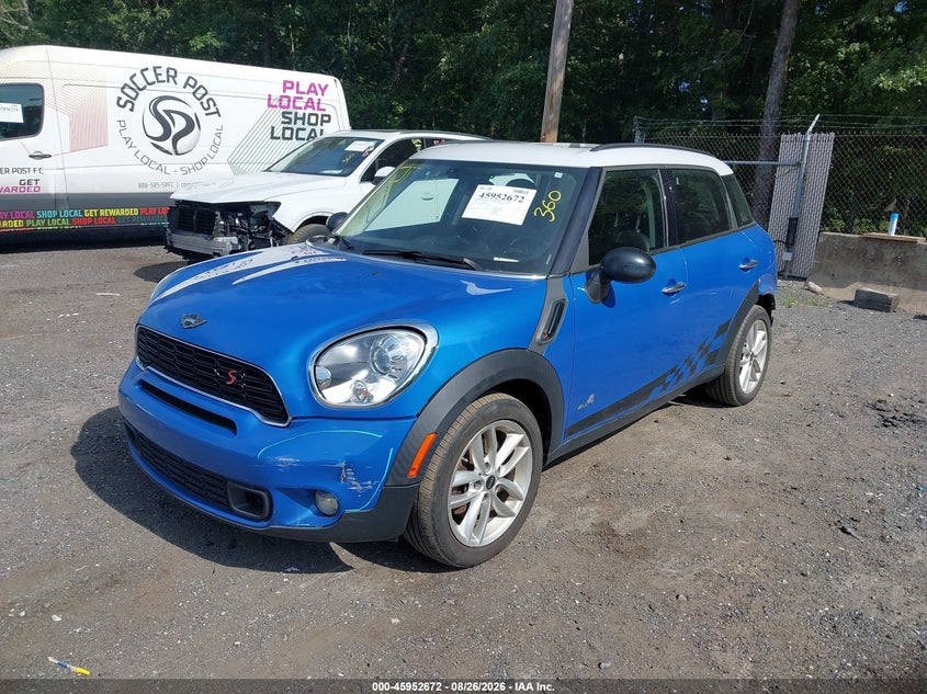 Vin: wmwzc5c5xdwp34325, lot: 46451886, mini countryman cooper s 20132