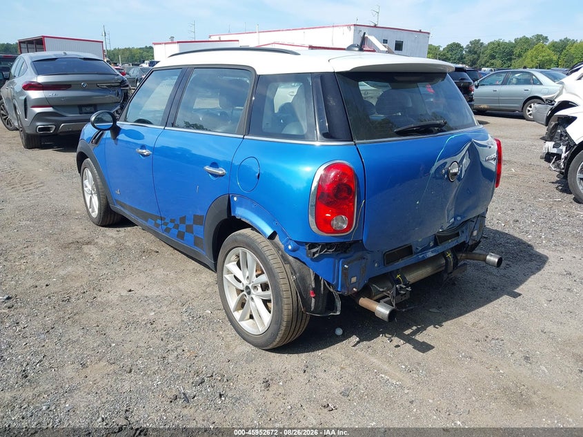 Vin: wmwzc5c5xdwp34325, lot: 46451886, mini countryman cooper s 20133