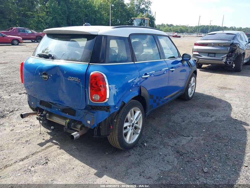 Vin: wmwzc5c5xdwp34325, lot: 46451886, mini countryman cooper s 20134