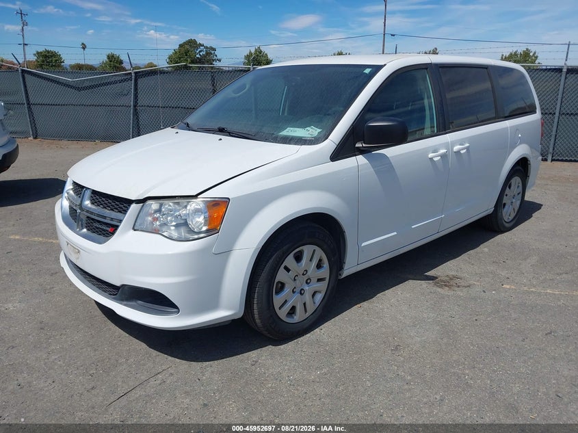 Vin: 2c4rdgbg4jr254767, lot: 46451911, dodge grand caravan se 20182