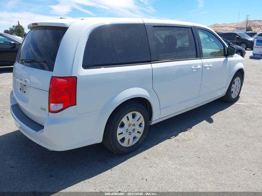 Vin: 2c4rdgbg4jr254767, lot: 46451911, dodge grand caravan se 20184