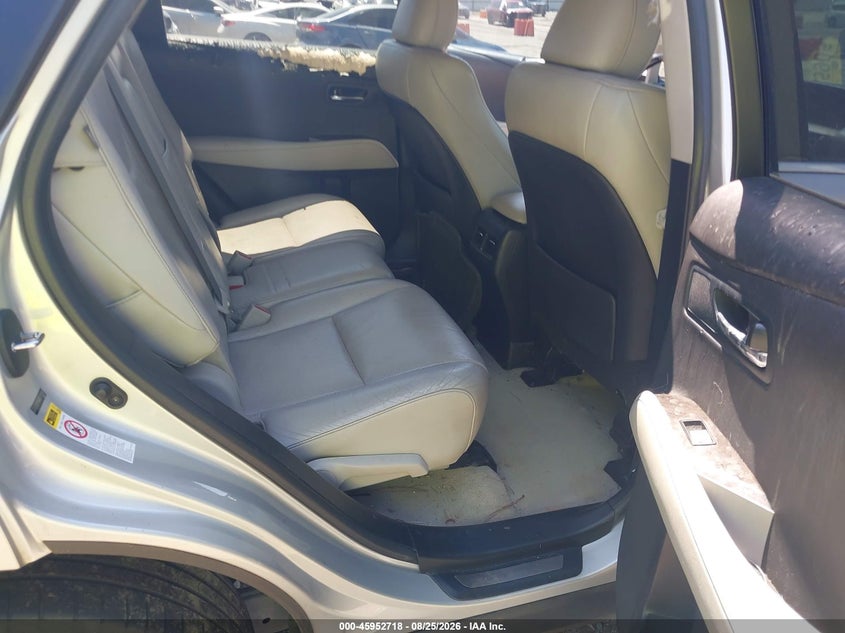 LEXUS RX 350 2013 VIN 2T2ZK1BA6DC112287
