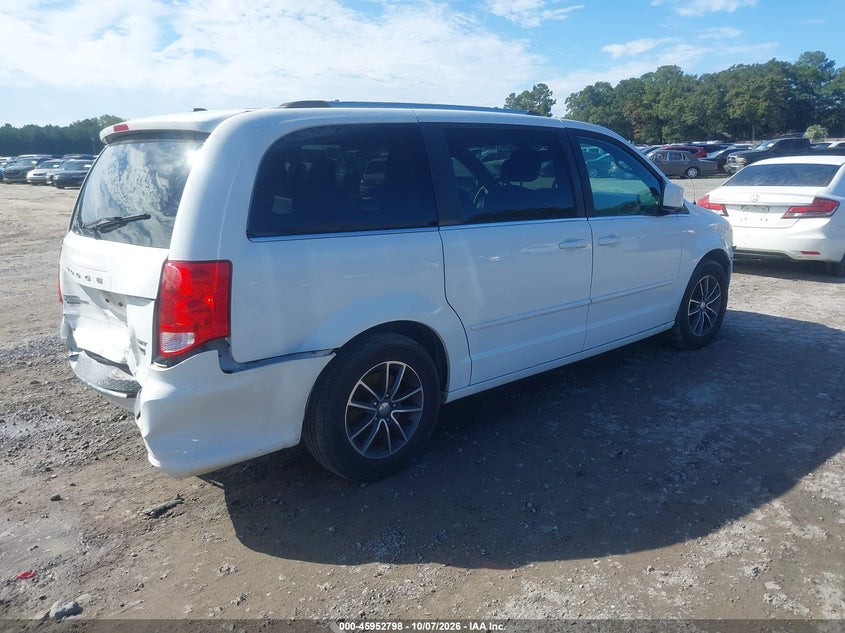 Vin: 2c4rdgcg4hr842029, lot: 46452012, dodge grand caravan sxt 20174