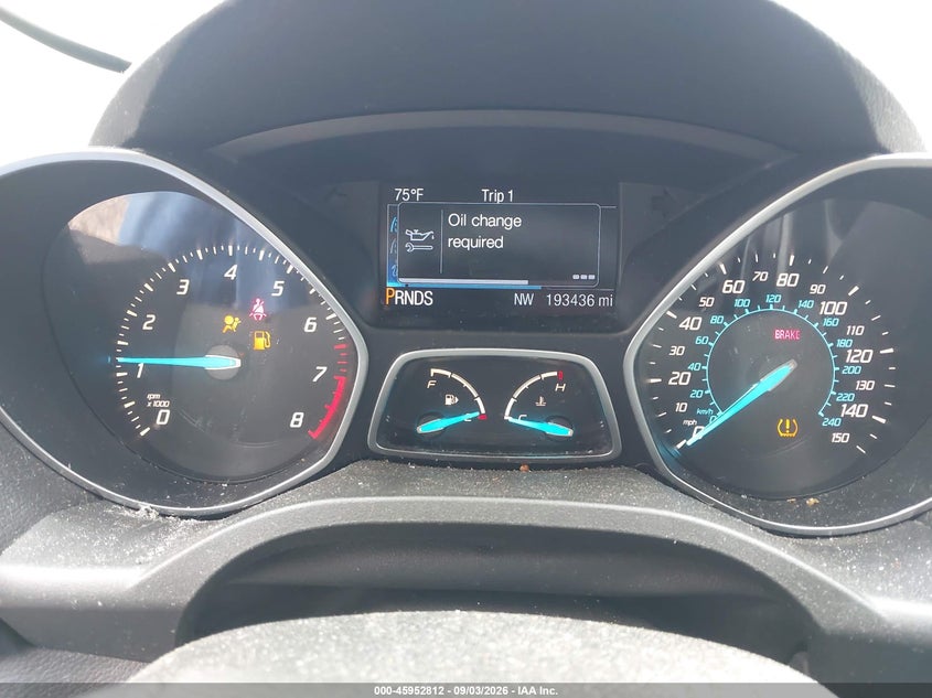 2013 FORD ESCAPE SPORT UTILITY VEHICLE 1.6L I-4 DI, DOHC, VVT, TURBO, 173HP