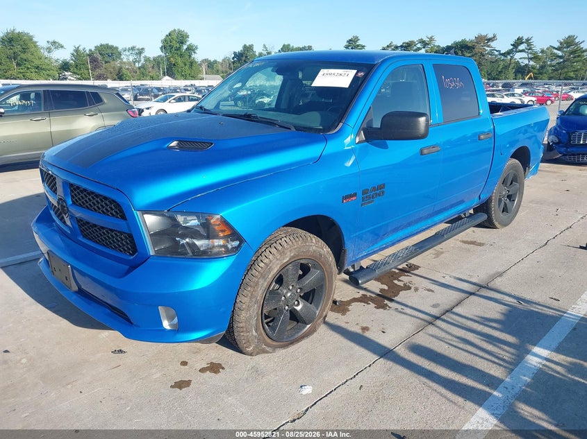 2019 RAM 1500, Удар сзади, IAAI, VIN 1C6RR7KT6KS665061 — фото 2