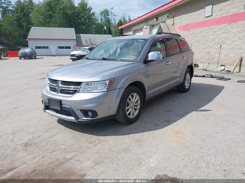2015 Dodge Journey, Левый зад, IAAI, VIN 3C4PDDBG6FT651536 — фото 2