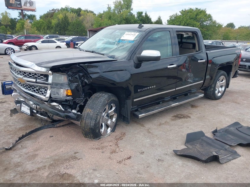 2014 Chevrolet Silverado, Удар спереди, IAAI, VIN 3GCUKSEC4EG522160 — фото 2