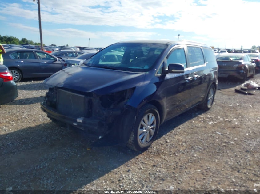 2018 Kia Sedona, Front End, IAAI, VIN KNDMB5C17J6397136 — photo 2