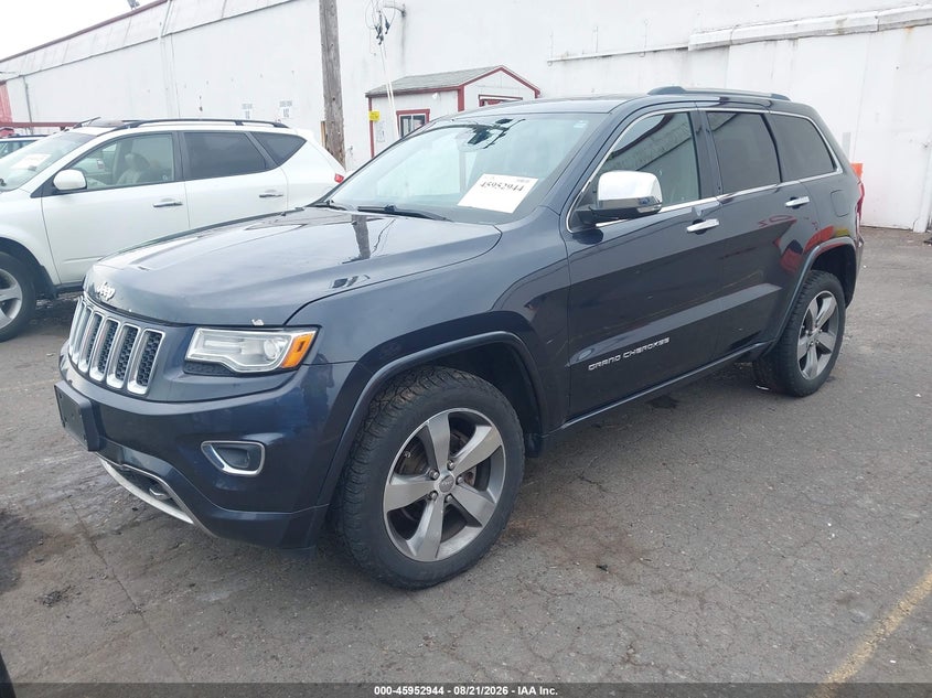 2014 Jeep Grand Cherokee Overland, Правый бок, IAAI, VIN 1C4RJFCG9EC530585 — фото 2
