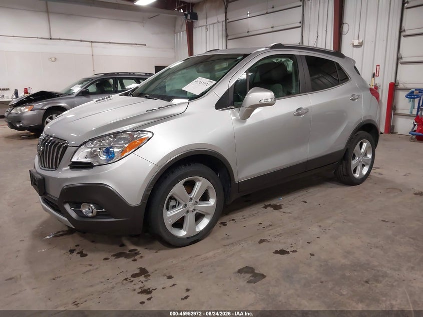 Vin: kl4cjcsb4gb661727, lot: 46452186, buick encore leather 20162