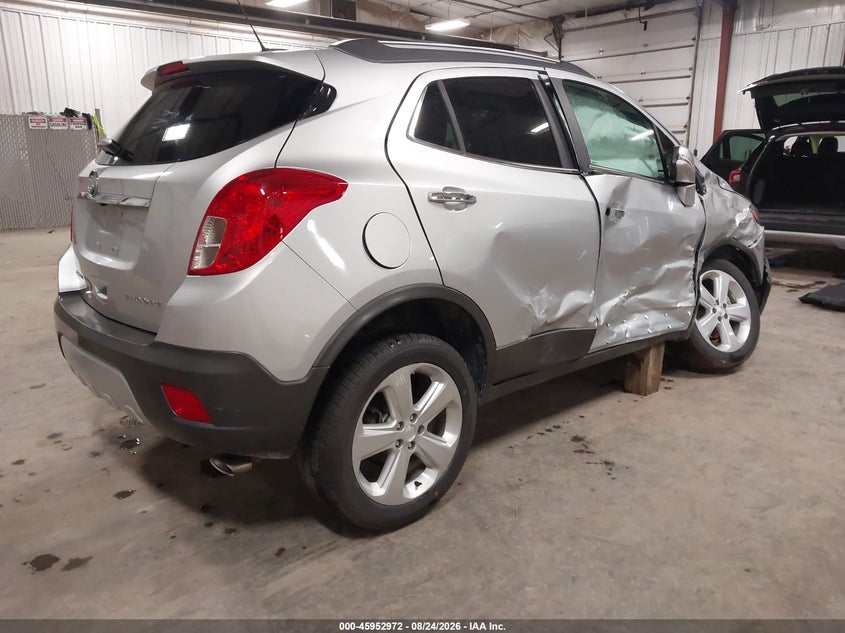 Vin: kl4cjcsb4gb661727, lot: 46452186, buick encore leather 20164