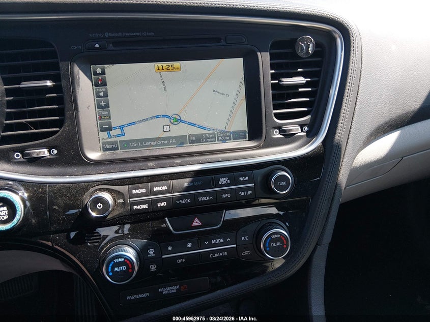 2015 KIA OPTIMA SEDAN 2.4L I-4 DI, DOHC, VVT, 192HP