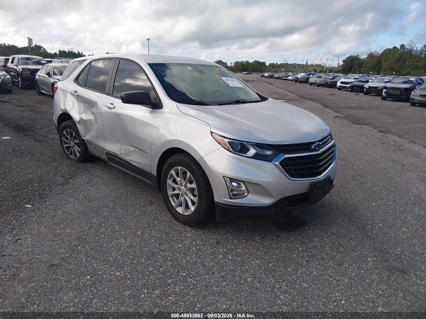 2020 Chevrolet Equinox Fwd Ls, Левый зад, IAAI, VIN 3GNAXHEVXLS700454