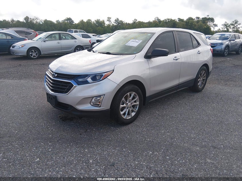2020 Chevrolet Equinox, Left Rear, IAAI, VIN 3GNAXHEVXLS700454 — photo 2