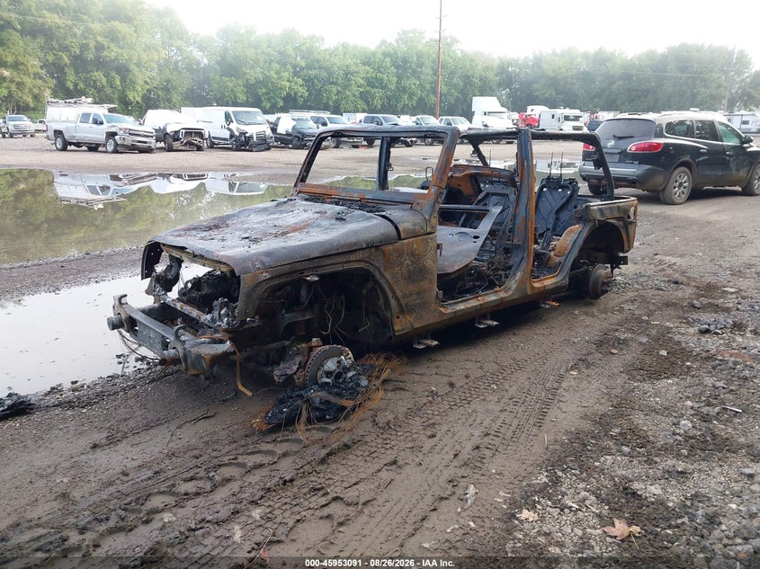 2016 Jeep Wrangler, Полностью сгорел, IAAI, VIN 1C4BJWEG5GL346780 — фото 2