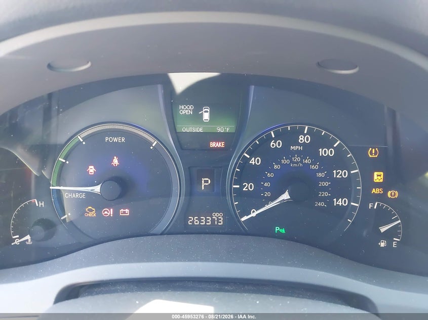 LEXUS RX 450H 2011 VIN JTJZB1BA0B2005250