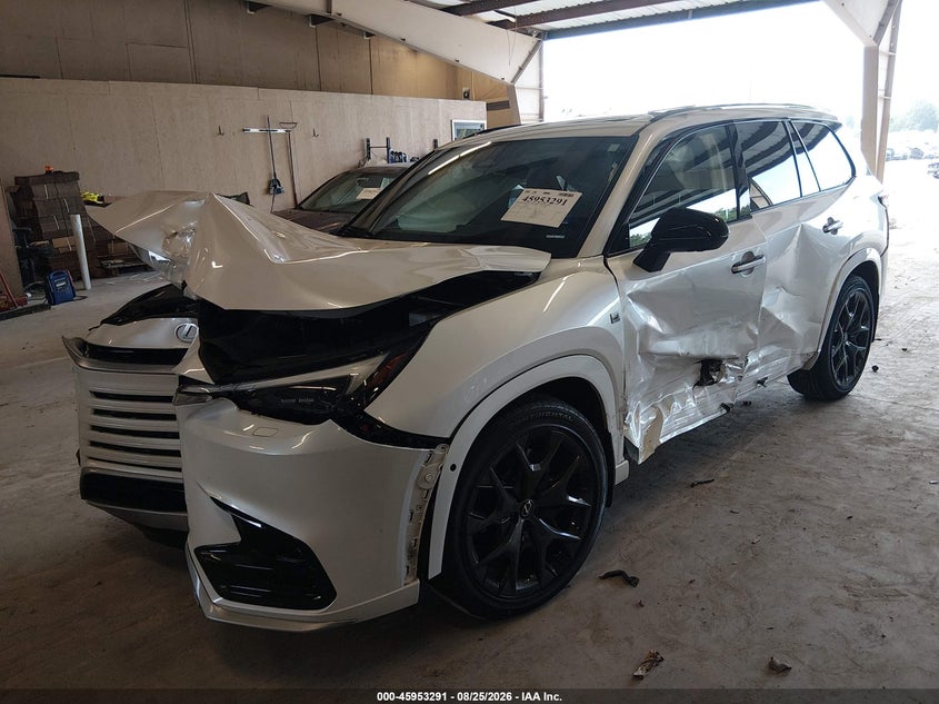 2024 Lexus TX, Front & Rear, IAAI, VIN 5TDABAB6XRS007232 — photo 2