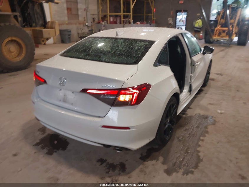 HONDA CIVIC 2025 VIN 2HGFE2F52SH572763