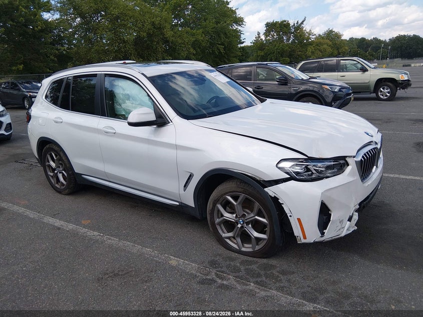 Vin: wbx57dp00nn154591, lot: 46452542, bmw x3 xdrive30i 2022 img_1